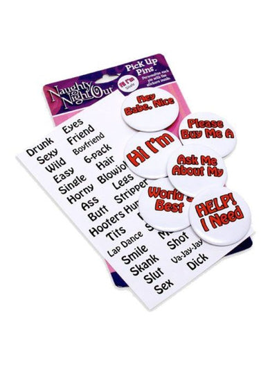 Naughty Night Out Pick Up Pins